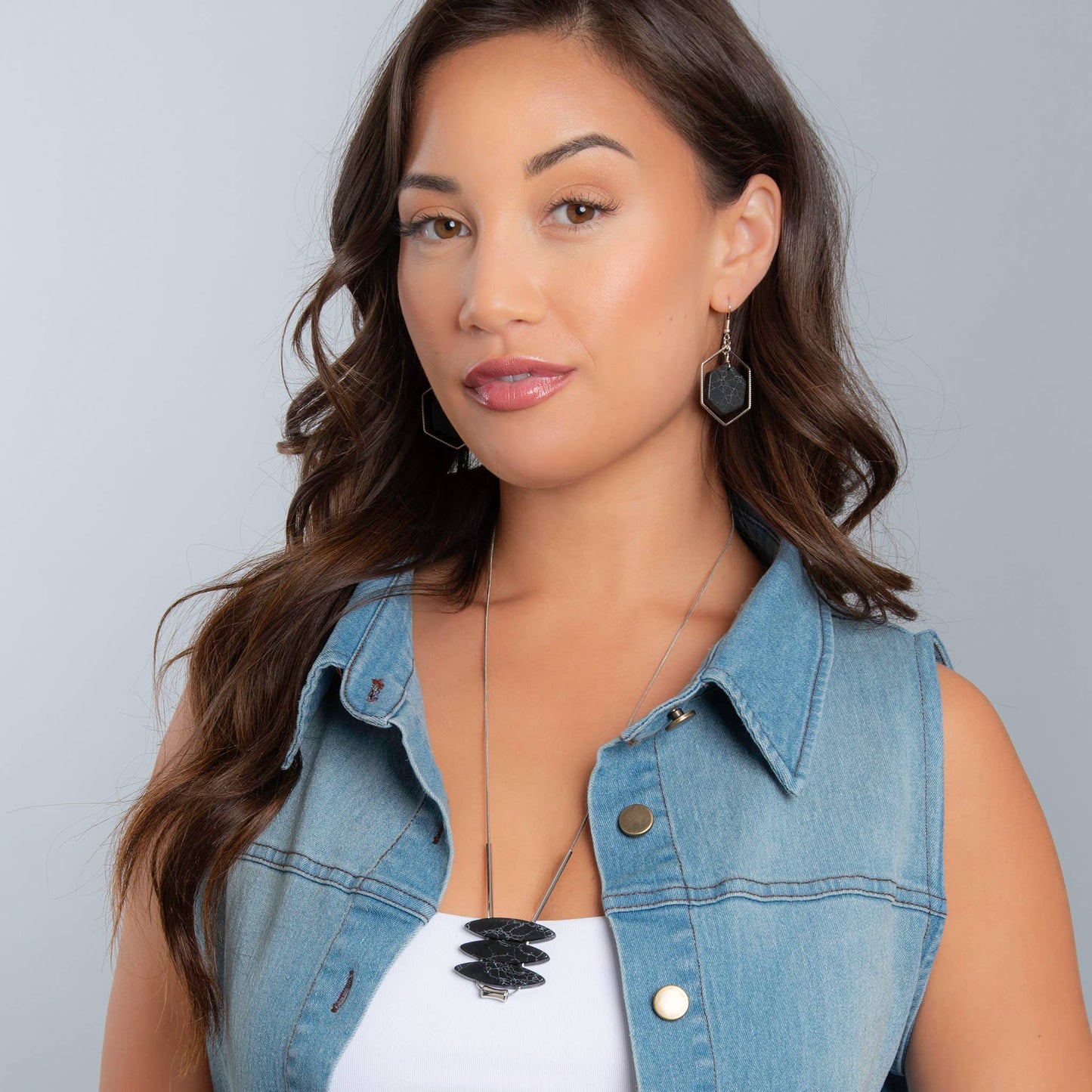 Cori Hexagon Earrings