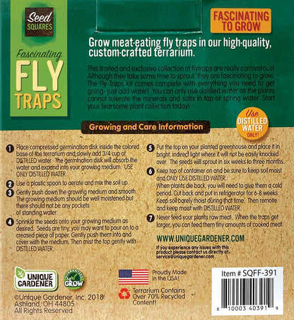 Flytraps Seed Square Terrarium