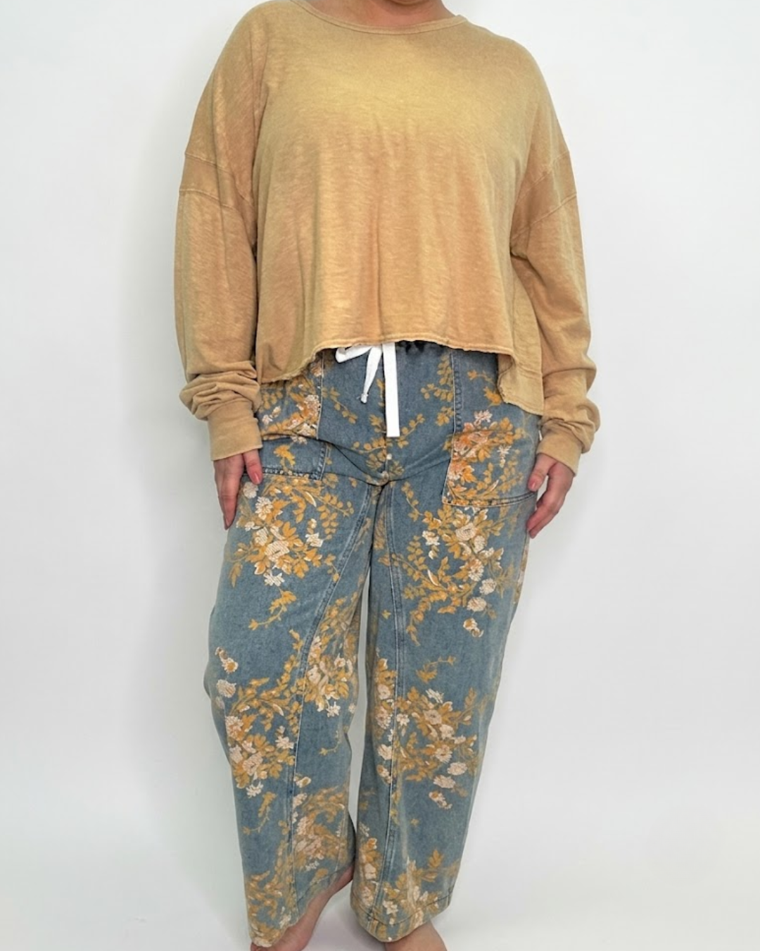 Golden Meadow Denim Pants