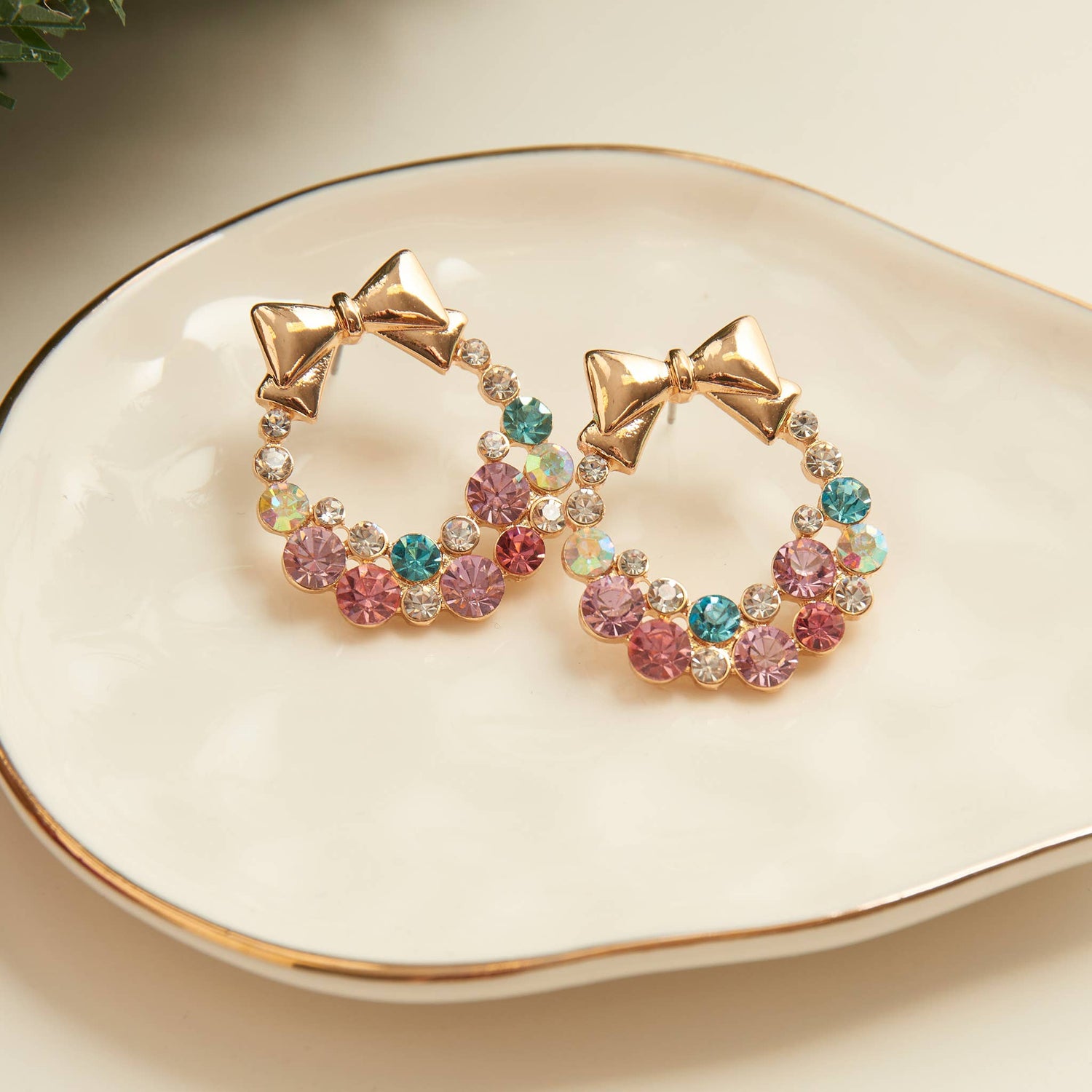 Pastel Wreath Earrings