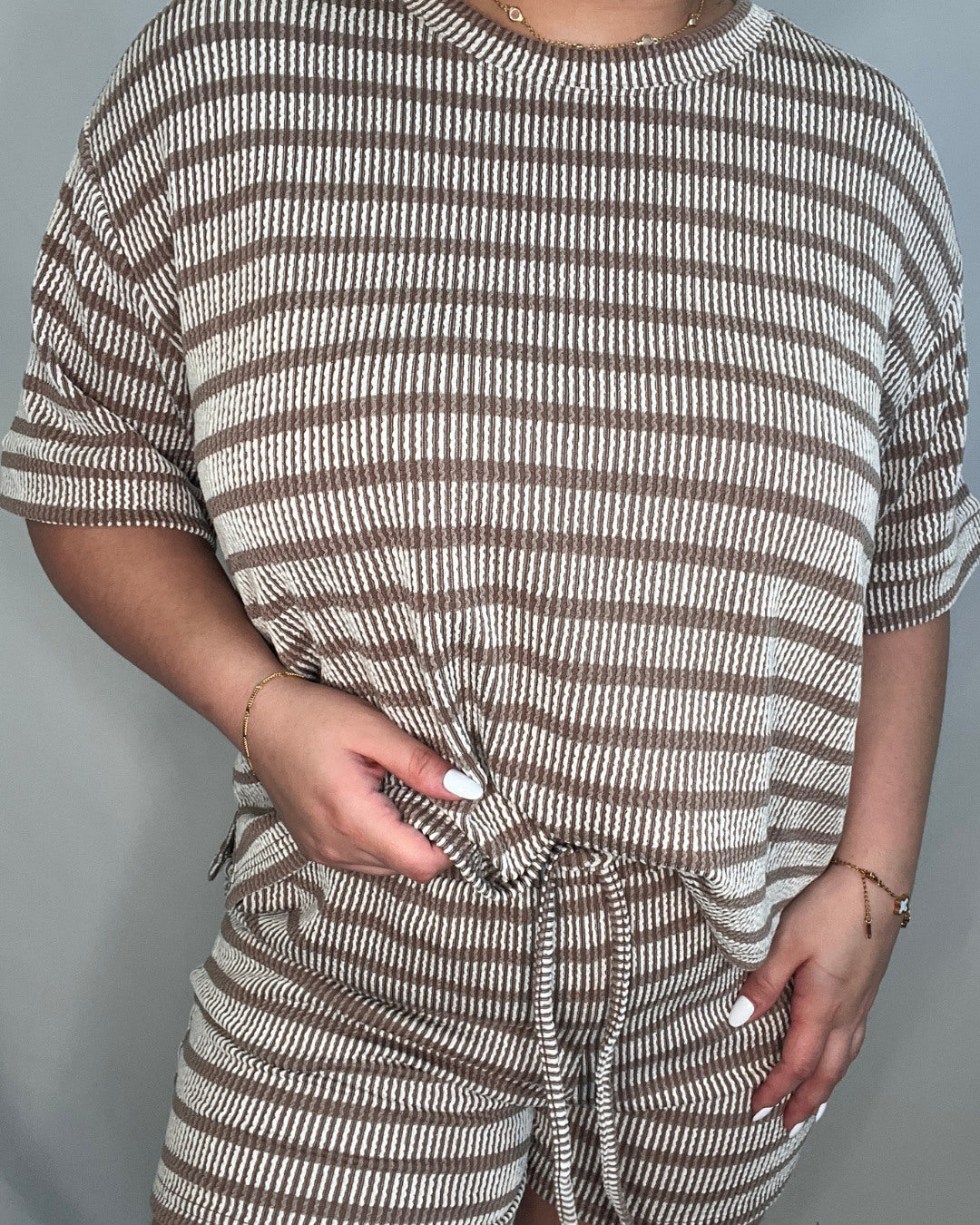Striped Ribbed Loungewear
