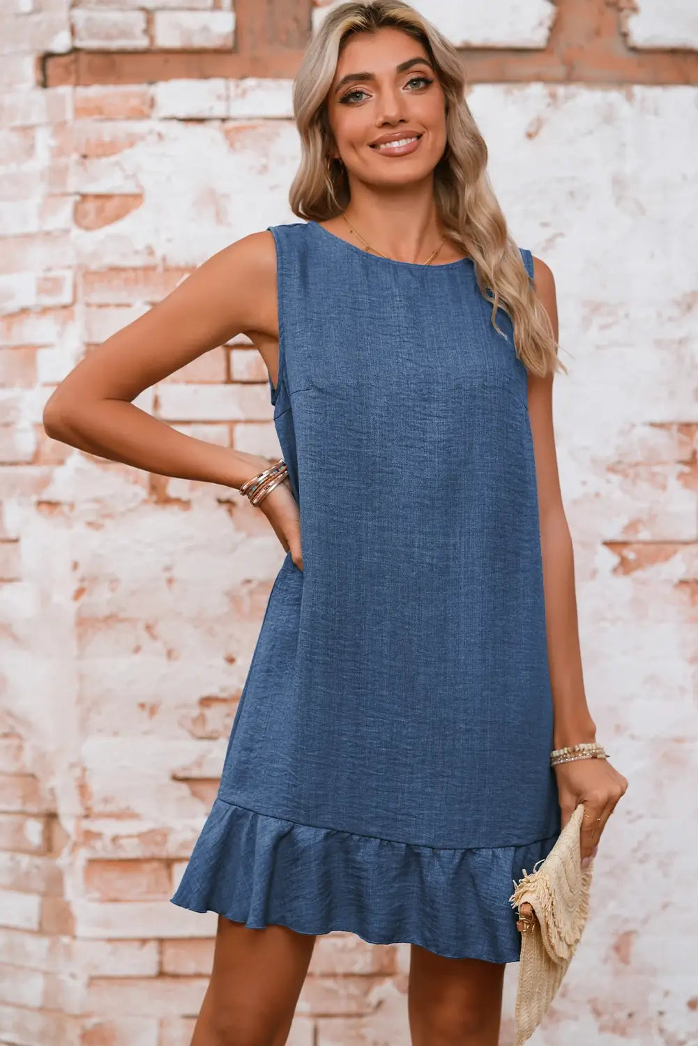 Bow Back Mini Dress