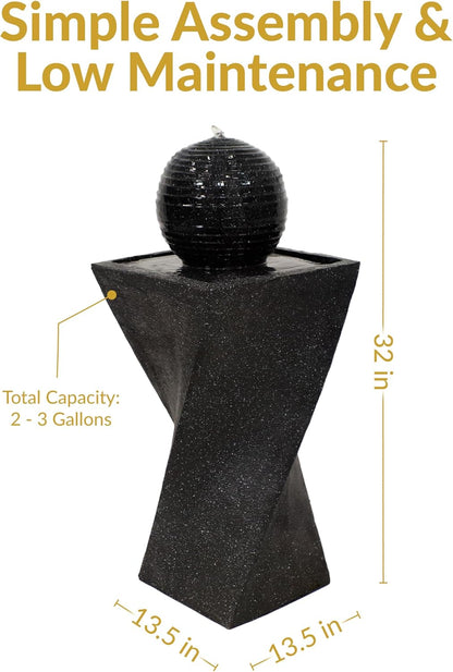 Black Solar Fountain
