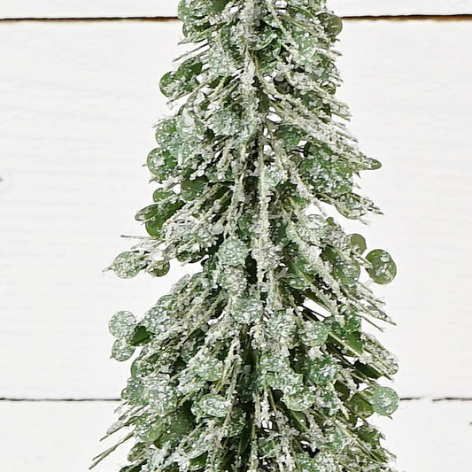 Icy Boxwood Brush Tree