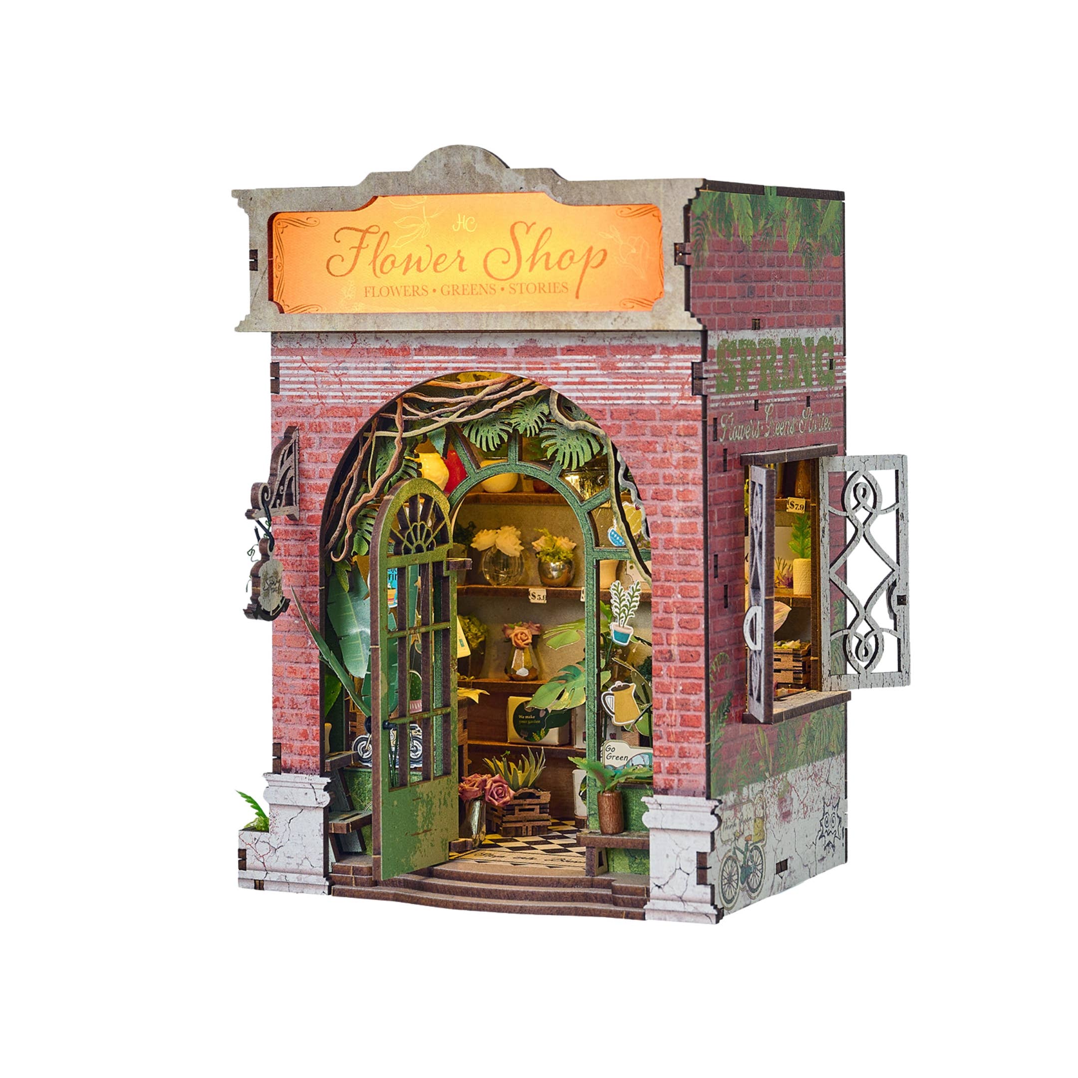 DIY Book Nook Kit: Flower Shop