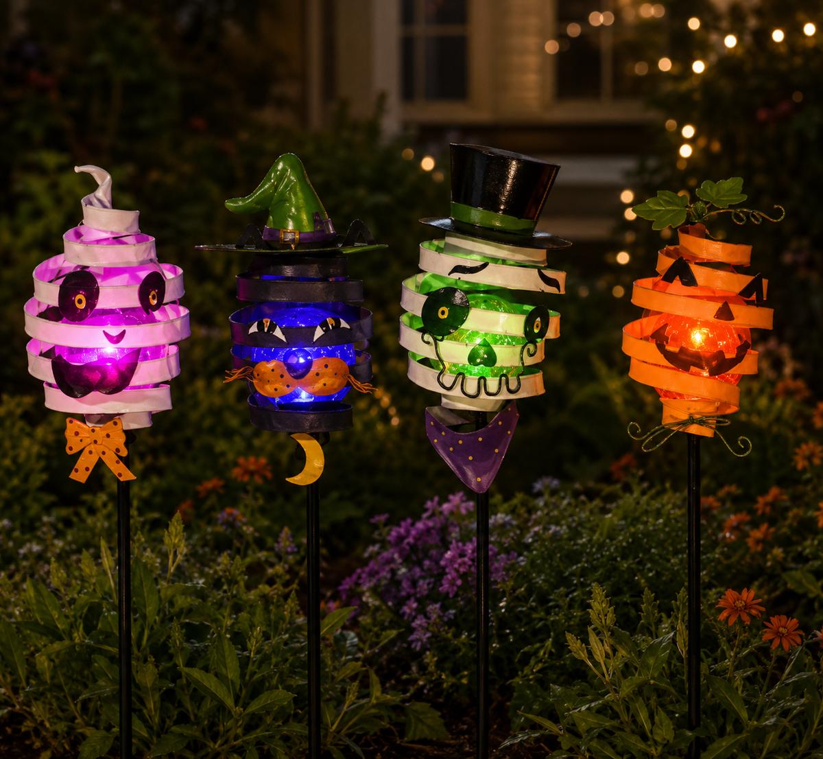 Spiral Bouncy Halloween Garden Stakes