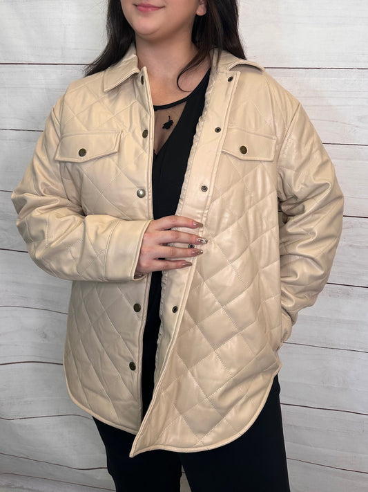 Reign Leather Quilted Jacket (Full Run)