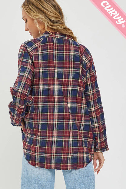 PLAID SHIRTS PLUS SIZE