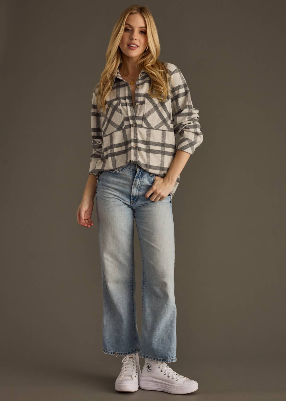 Rocky Plaid Button Up