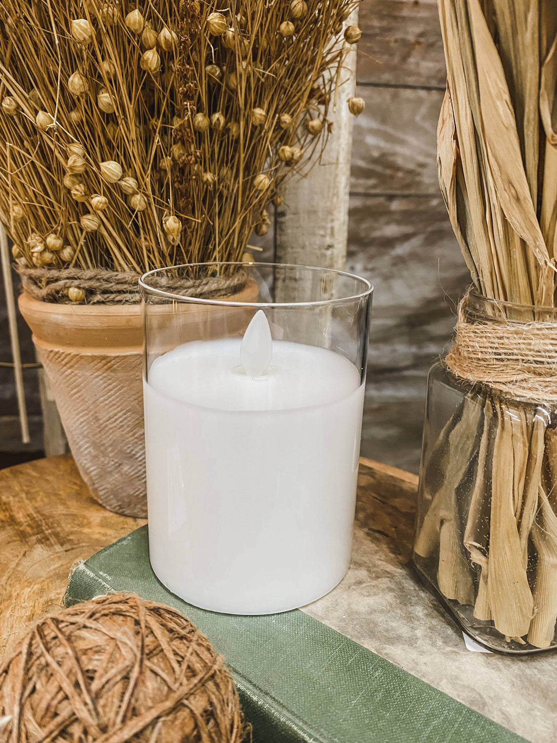 Clear Glass Candle