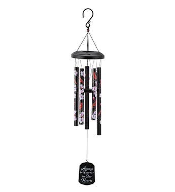 Cardinal/Flower Wind Chime