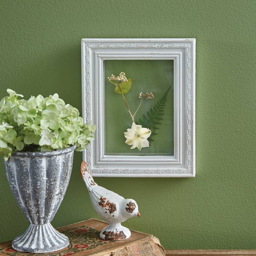 Pressed Buckwheat &amp; Larkspur Wall Decor