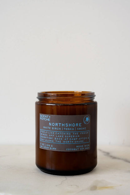 Northshore Birch Wood Wick Coconut-Soy Candle 7oz