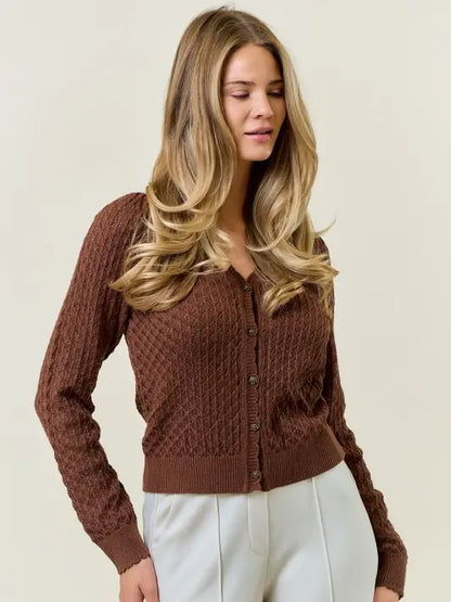 Pointelle Cardigan