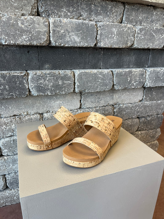 Happiness Cork Wedges
