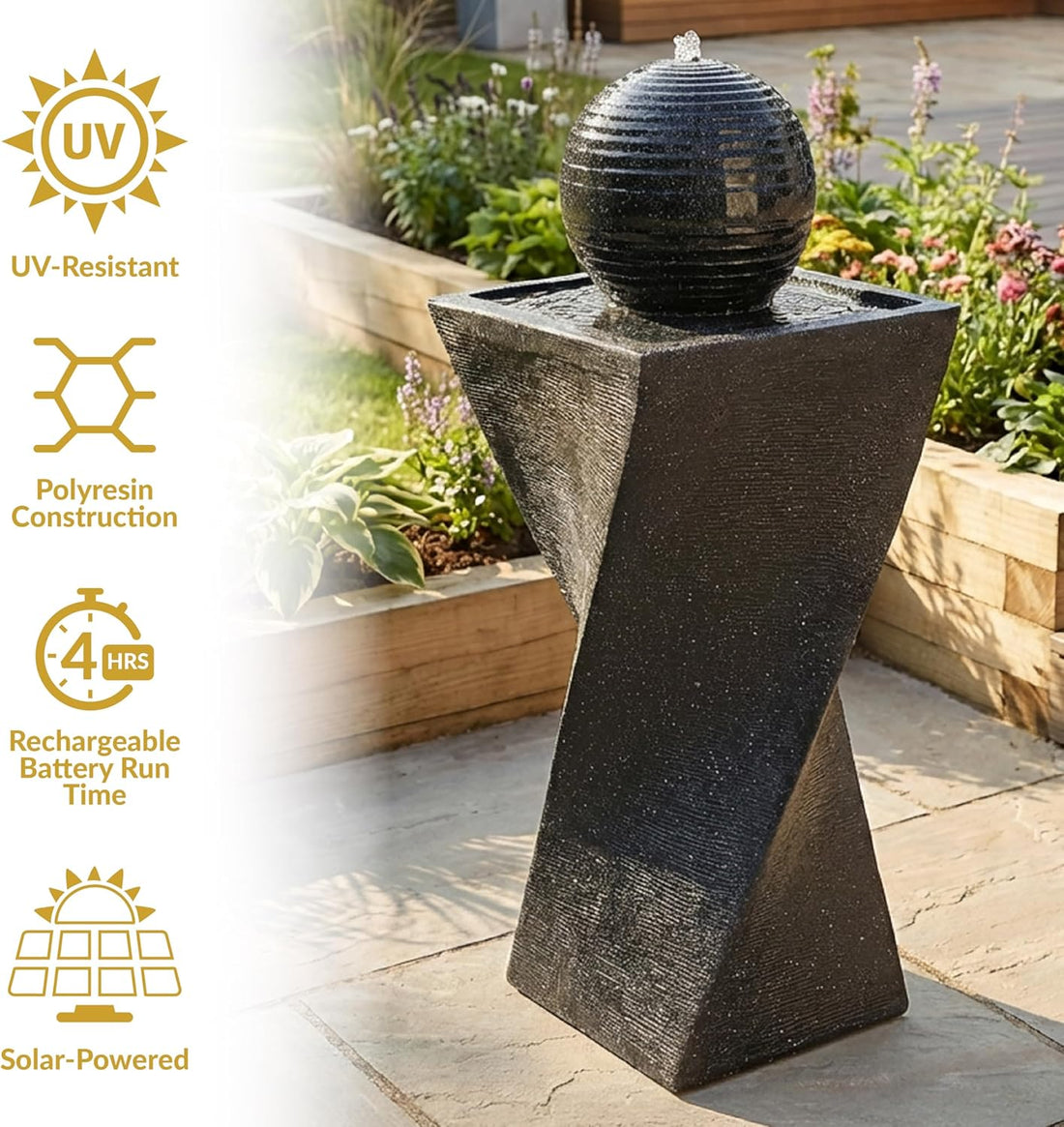 Black Solar Fountain