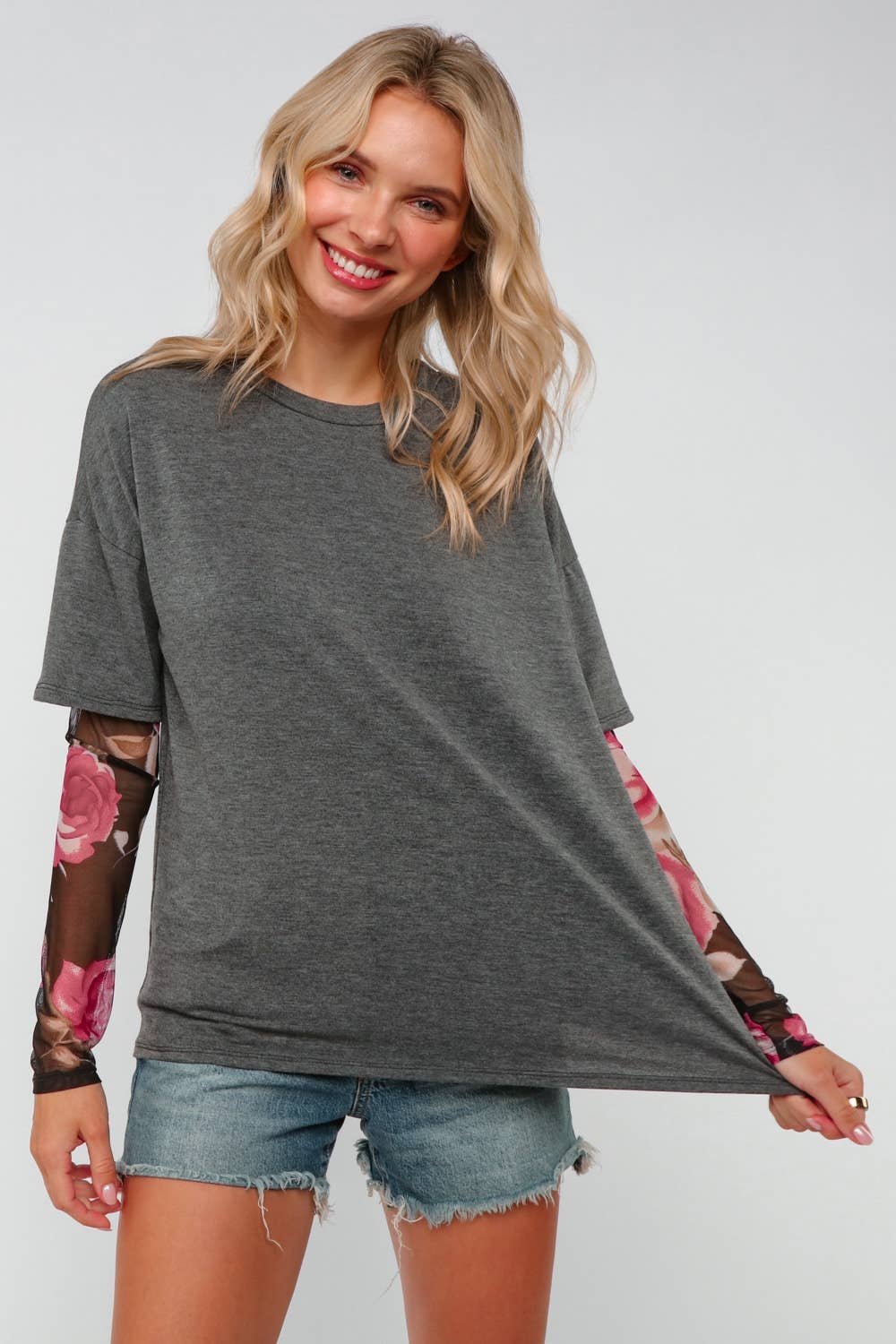 Twofer Mesh Top (Curvy)