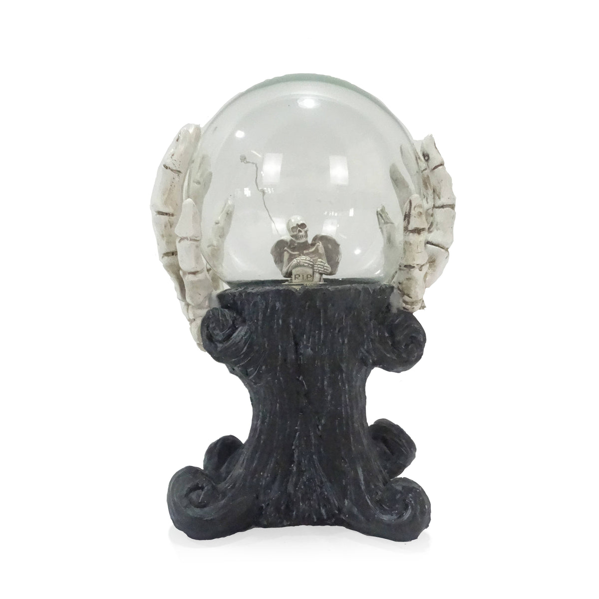 Skeleton Hands Holding Magic Ball w/Color Changing LED Light