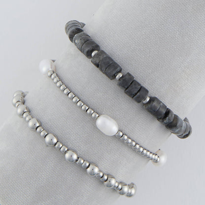Pearl Bracelet Set
