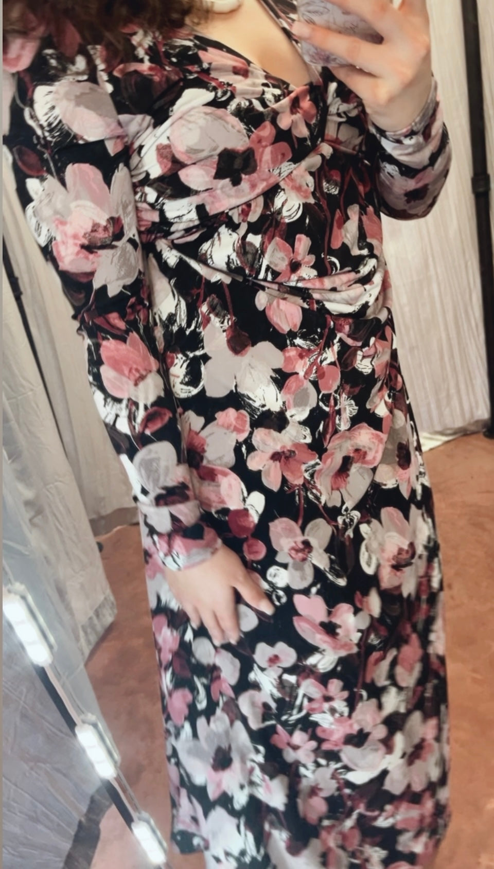 Pink Floral Dress