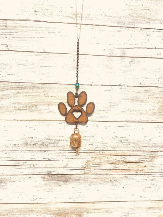Paw with Heart Garden Chime