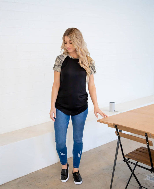 Camo Kaia Raglan