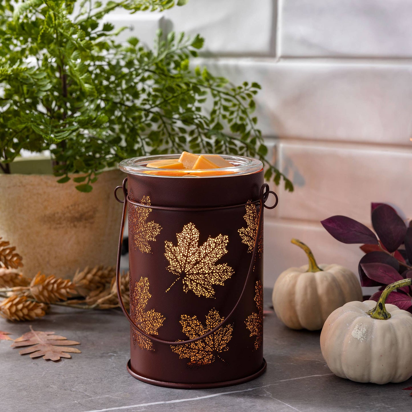 Vintage Fall Leaves Warmer