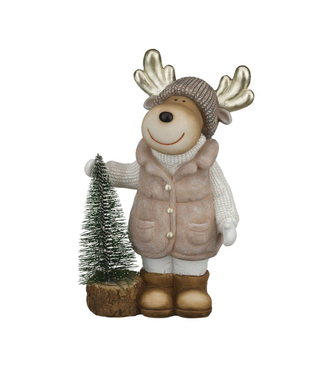 LED Reindeer &amp; Tree Decor - 8"