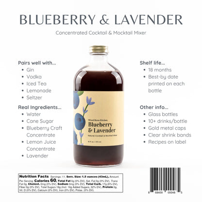 Blueberry &amp; Lavender Cocktail Mixer