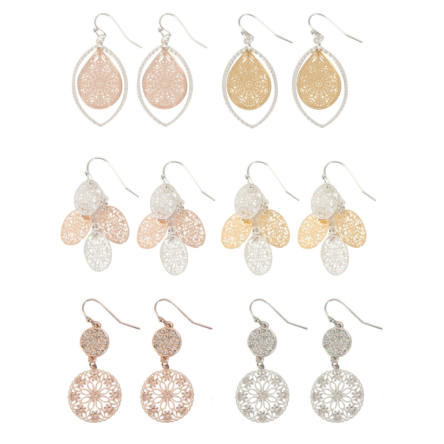 Filagree Drop Earrings