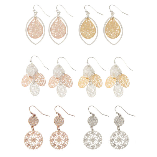 Filagree Drop Earrings