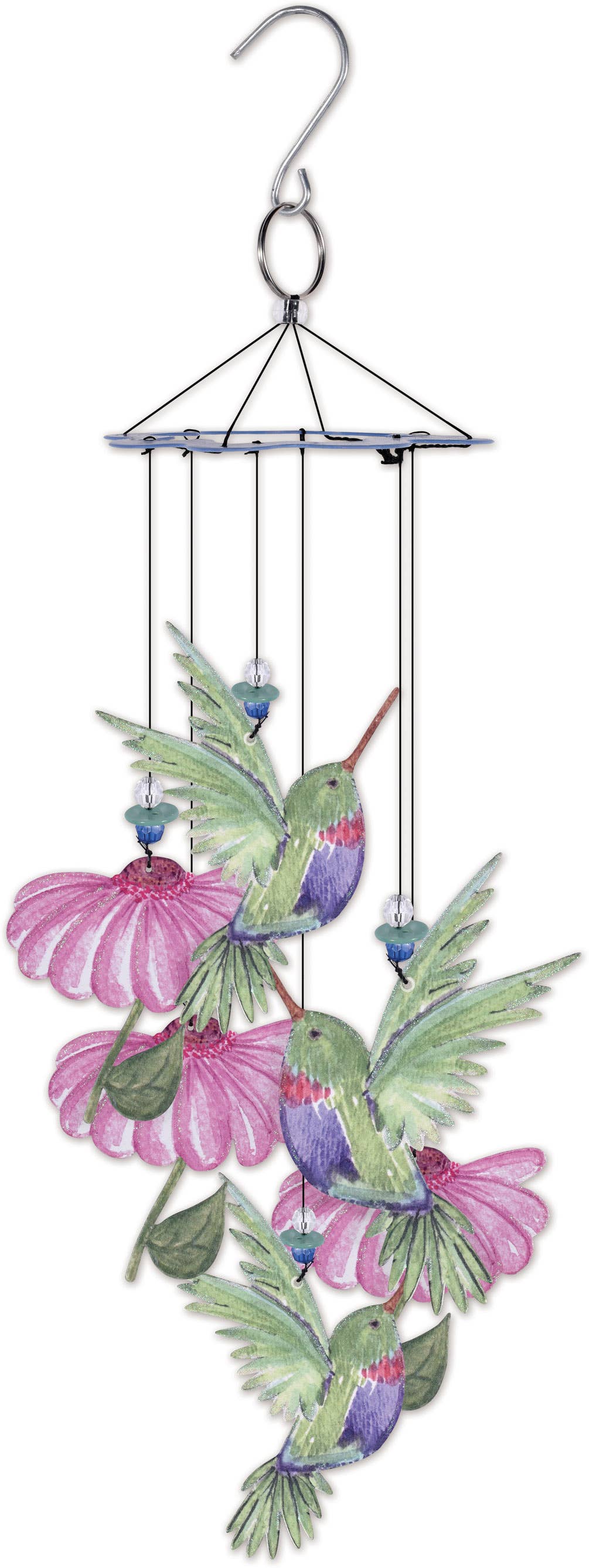 Coneflower/Hummingbird Wind Chime