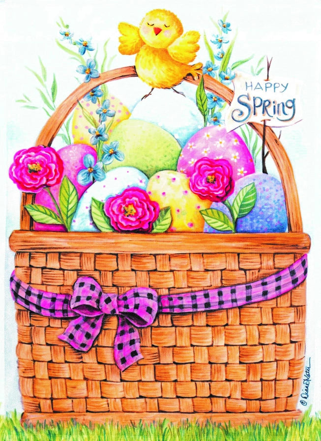 Happy Spring Garden Flag