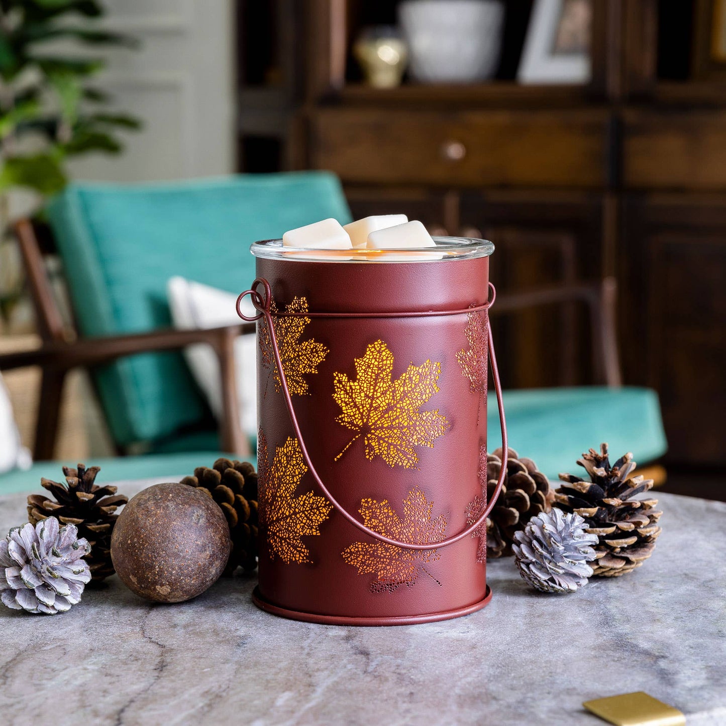 Vintage Fall Leaves Warmer
