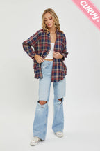 PLAID SHIRTS PLUS SIZE