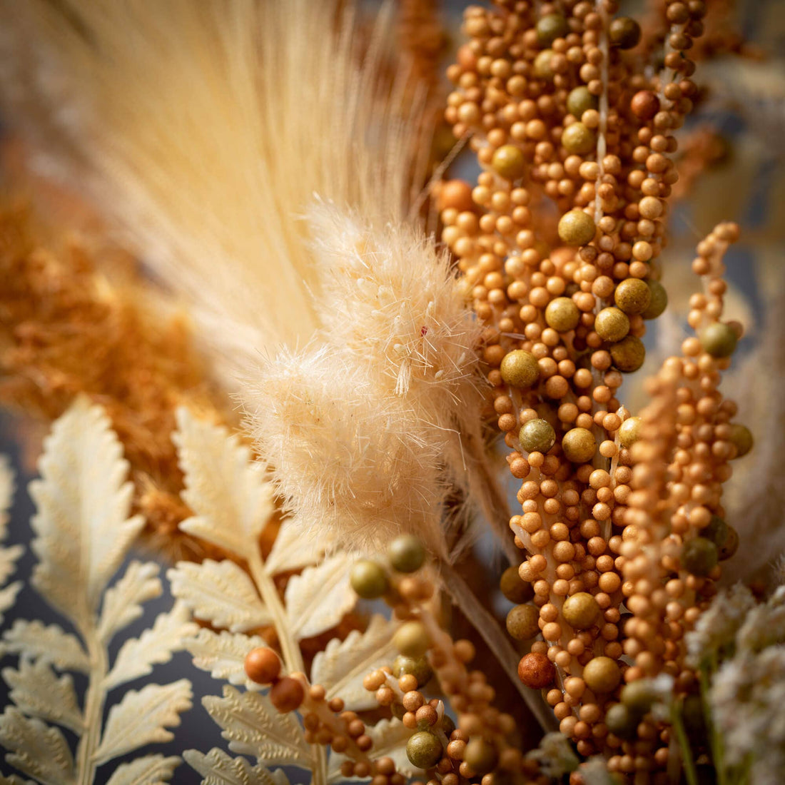Dried Pampas Half Sphere