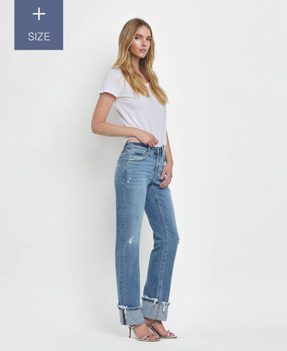 Cindy Tummy Control Straight Jeans (Curvy)