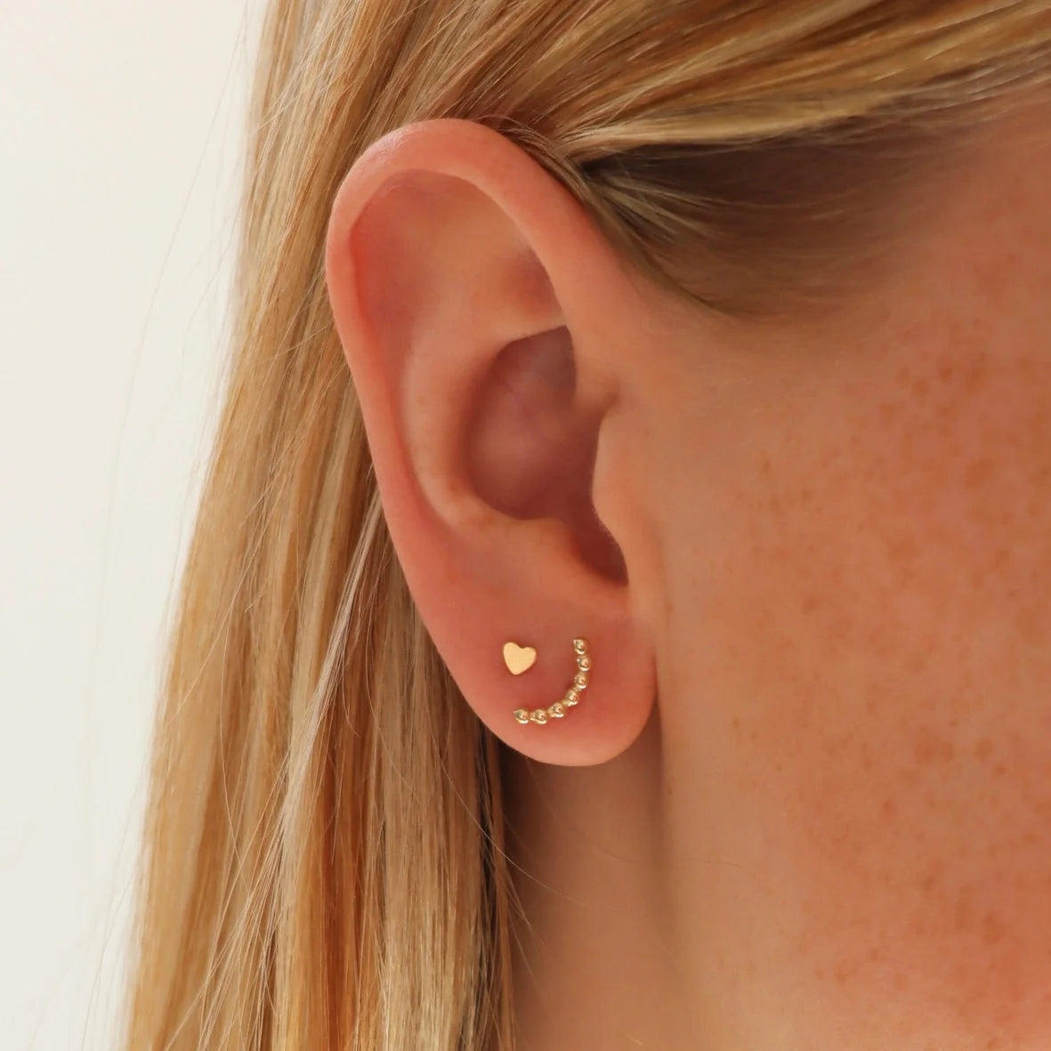Tiny Heart Studs