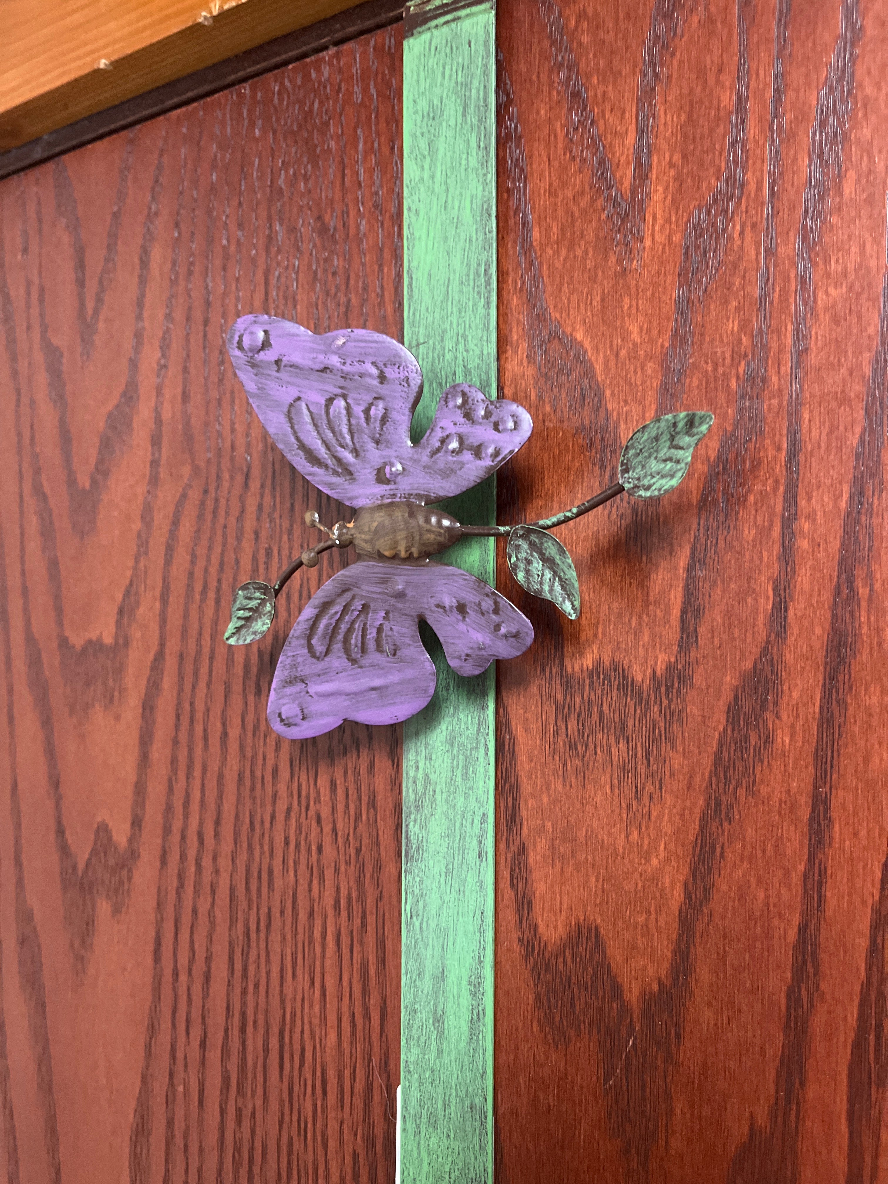 Metal Butterfly Wreath Hanger