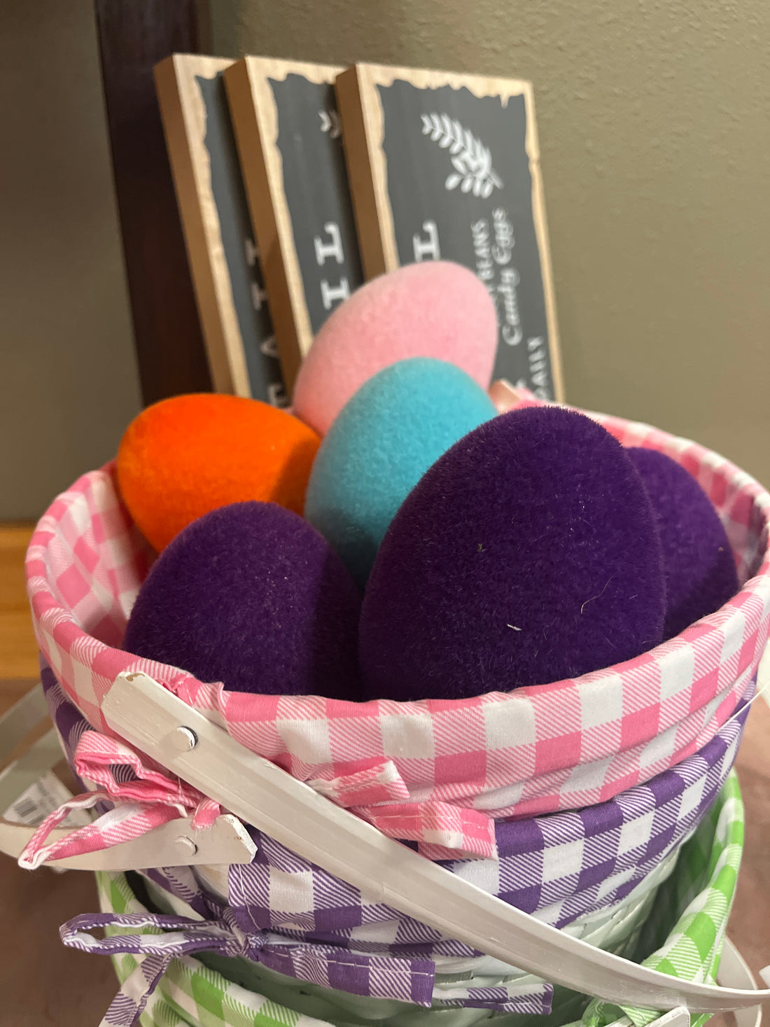 Flocked Easter Eggs