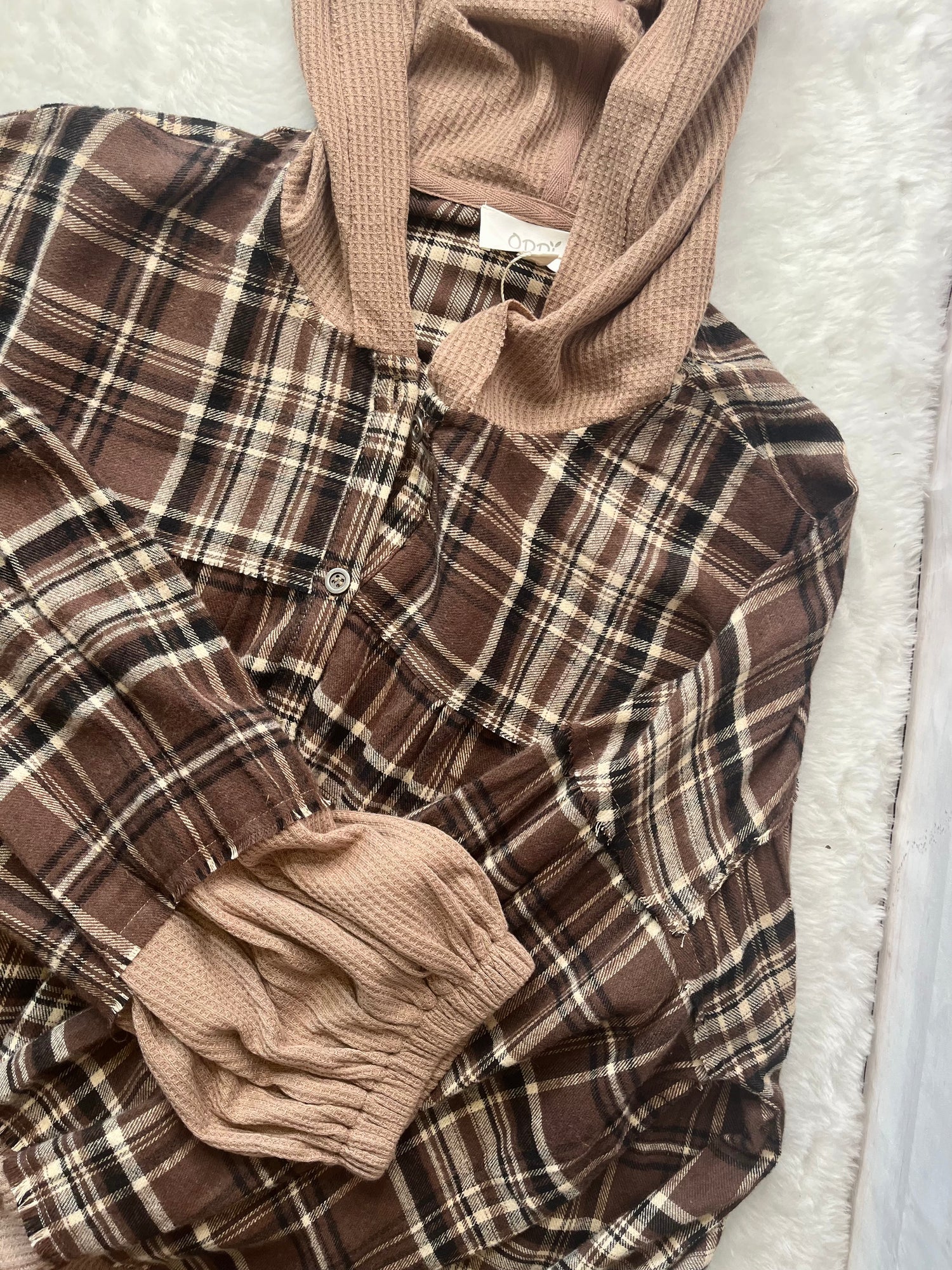 Mocha Plaid Pullover