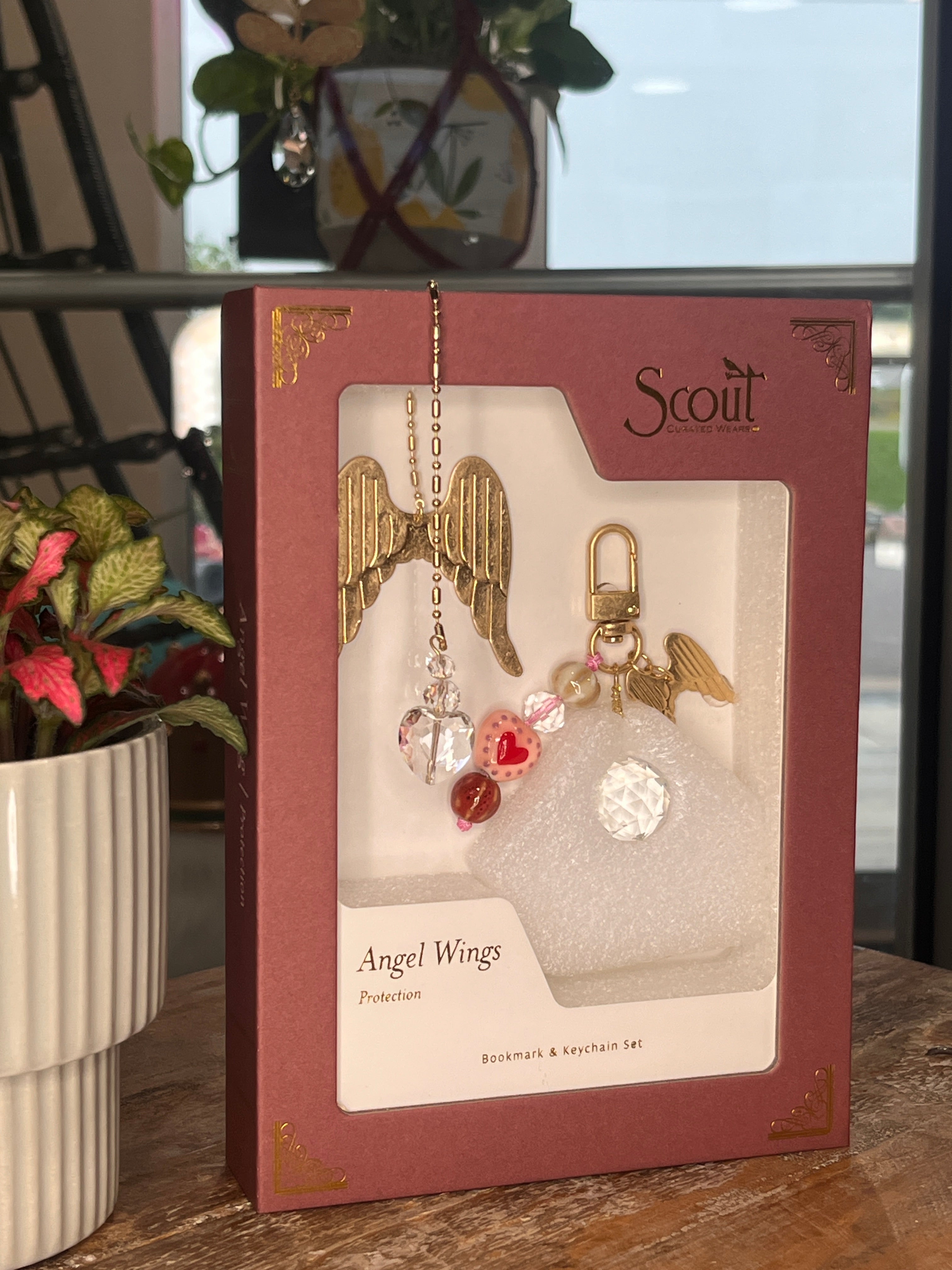 Angel Wings- Protection Bookmark/Keychain Set