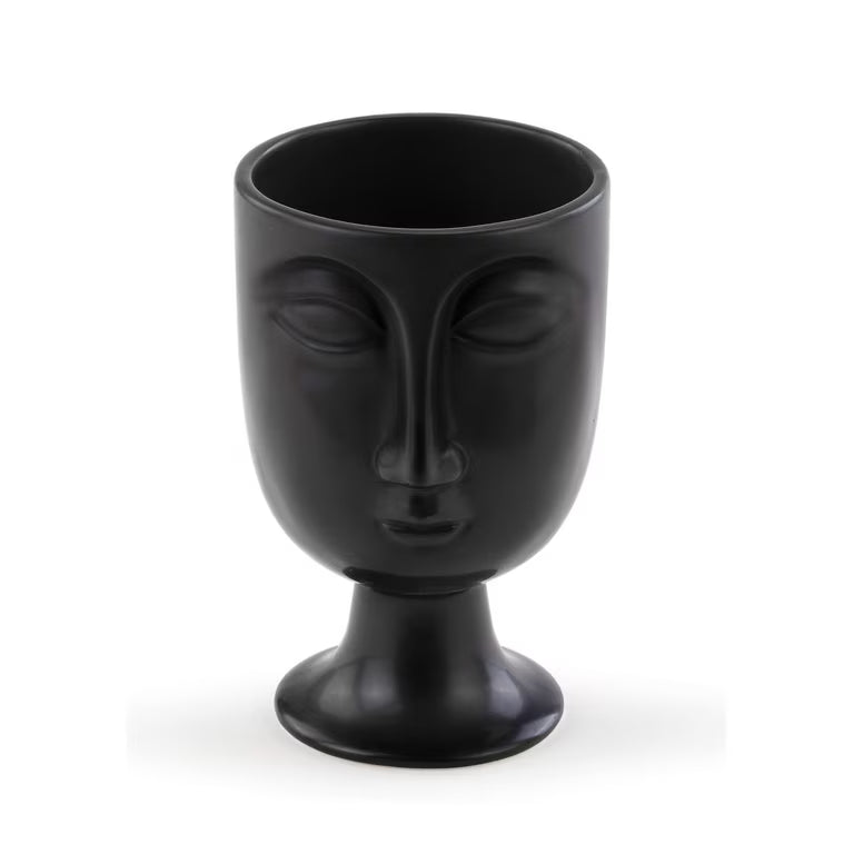 Face Pot in Black