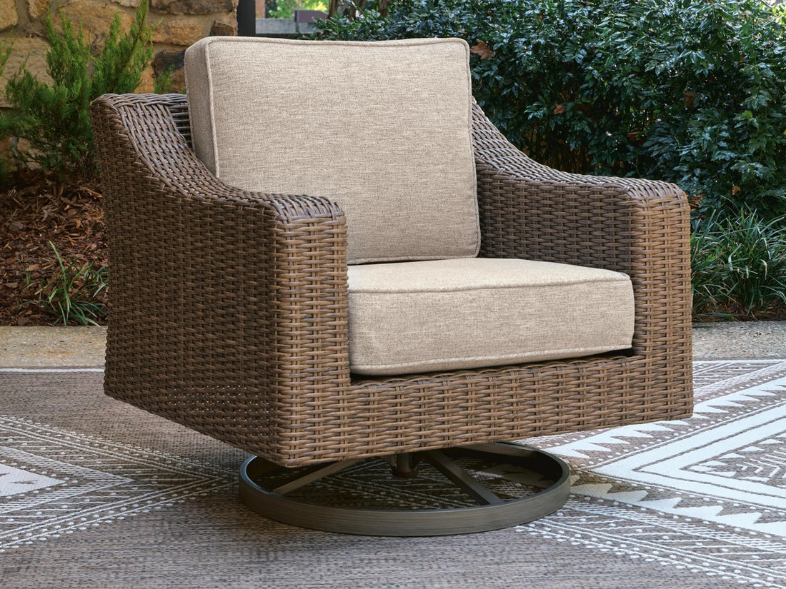 Revare Beach Outdoor Swivel Lounge Chair