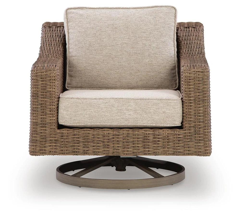 Revare Beach Outdoor Swivel Lounge Chair