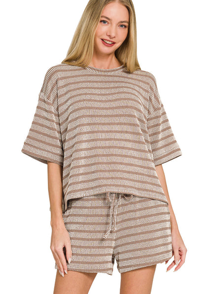 Striped Ribbed Loungewear