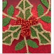 Holly Leaves with Berries Ornament