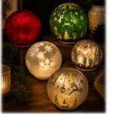 LED Snowflake Rotating Ball