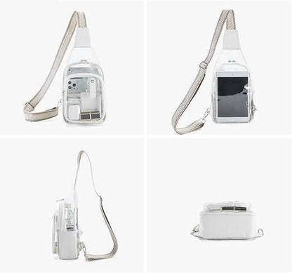 Simple Clear Concerts Sports Adjustable Crossbody Bag MK2PLC6W10BBG380