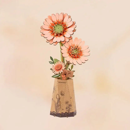 3D Wooden Flower Puzzle